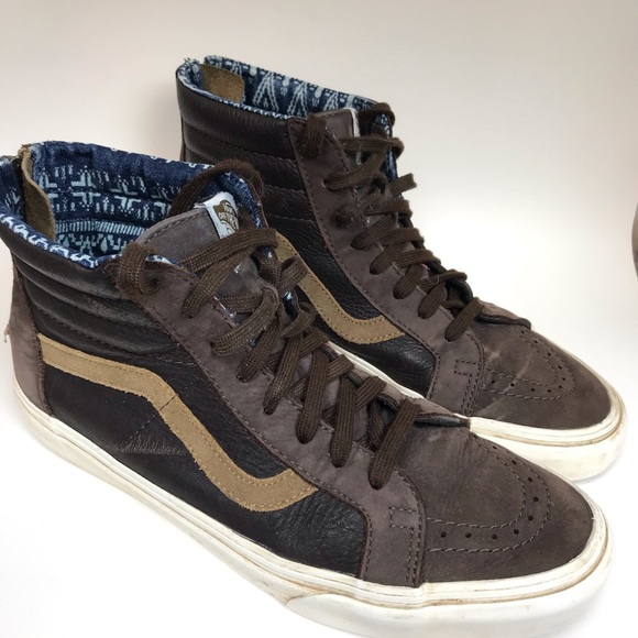 Vans Other - Vans Old Skool Zip Back Leather Hi Tops